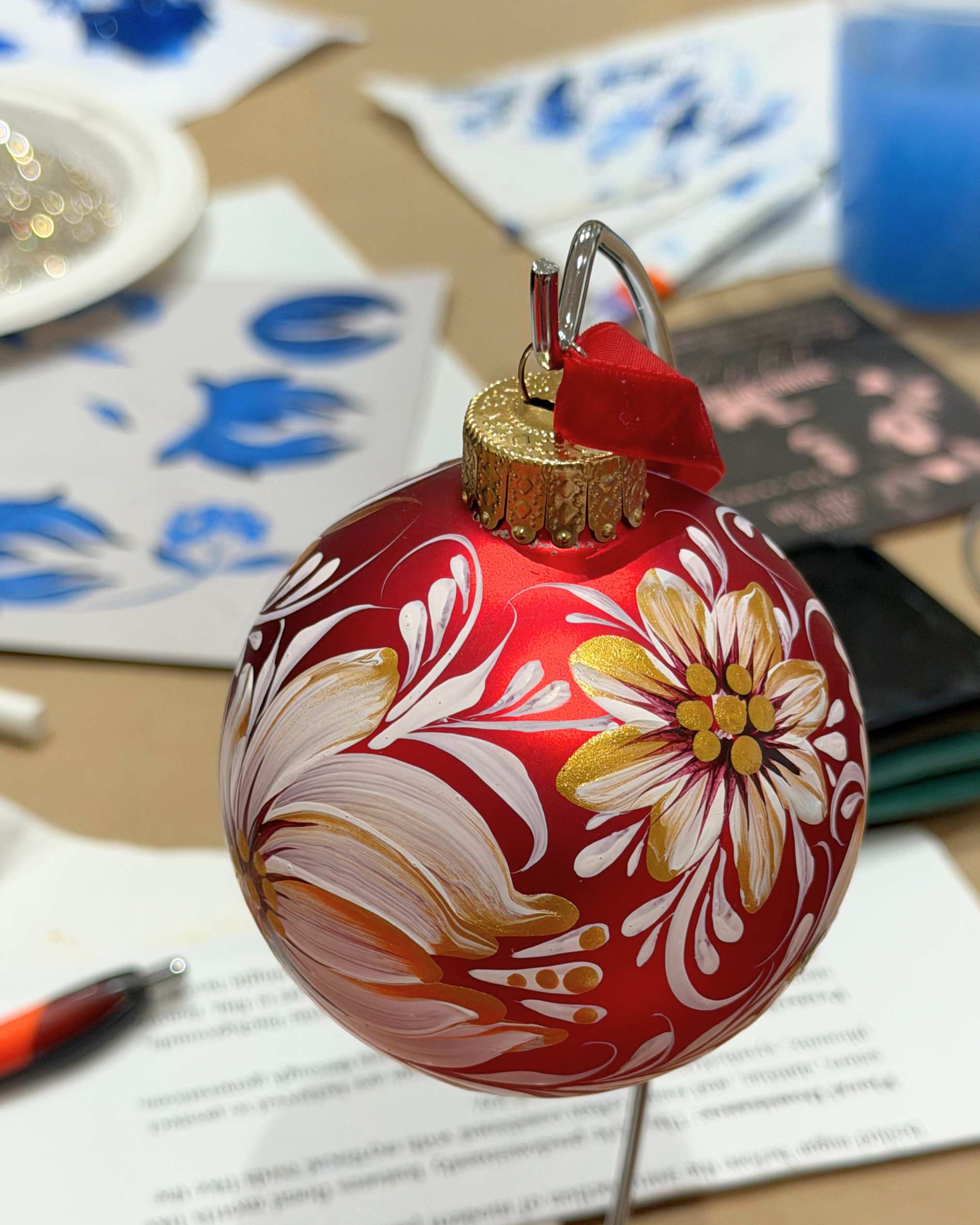 Petrykivka Christmas Ornament Workshop, Thursday, December 11, 2025